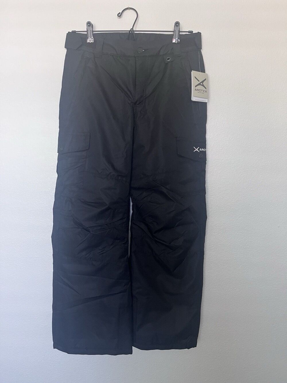 NEW Arctix Kids Cargo Snow Pants Black L 14/16 Regular Zip